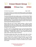 resources of Crown Steam Group Letter 