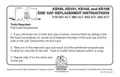 resources of End Cap Replacement Instructions