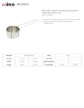 resources of Spec Sheet