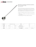 resources of Spec Sheet