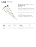 resources of Spec Sheet