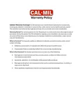 resources of Warranty