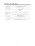 resources of Product Specs