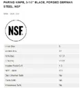 resources of Spec Sheet