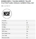 resources of Spec Sheet