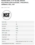 resources of Spec Sheet