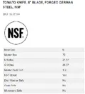 resources of Spec Sheet
