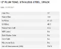 resources of Spec Sheet