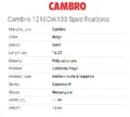 resources of Spec Sheet