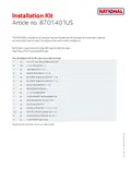resources of Installation Kit 401