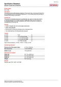 resources of Spec Sheet