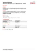 resources of Spec Sheet