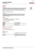 resources of Spec Sheet