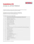 resources of Installation Kit 1560