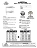 resources of Spec Sheet