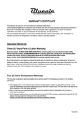 resources of Warranty Statement