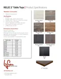 resources of Spec Sheet