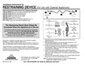 resources of Restraining Cable Instructions