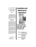 resources of Installation And Maintenance Instruc