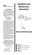 resources of Installation And Maintenance Instructions