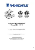 resources of Instruction Manual