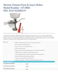 resources of Spec Sheet