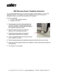 resources of Microwave Braces Installation Instructions