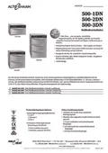 resources of Spec Sheet - German
