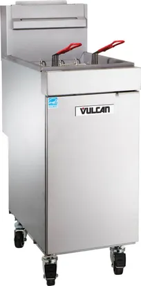 product of Vulcan 1VEG35M 15" Floor Model Natural Gas Full Pot Fryer, 40 Lbs - 70,000 BTU