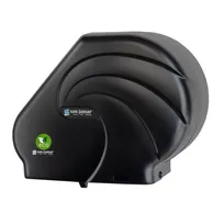 product of Carlisle R3090REBK Jumbo Tissue Dispenser, 25"x17"x15", Wall-Mount, Plastic Black, 1 Roll + 1 Stub
