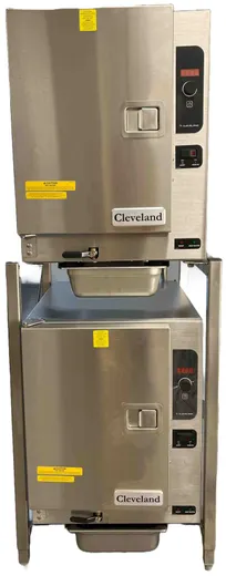 product of Cleveland (2) 22CCT66 12 Pan Electric Boilerless Convection Steamer, (2) Stacked, Connectionless