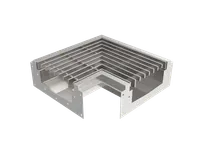product of GSW USA FST-C Floor Trough Drain, 20"W X 20"D X 5-3/4"H, Open Connective Corner