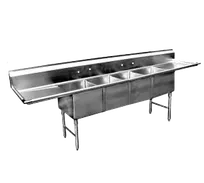 product of GSW USA SE16204D18 Sink, Four Compartment, (4) 20"W X 16"L X 12"D Bowl