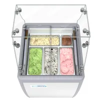 product of Koolmore KM-GDC-26SD-FG 26" Gelato/Ice Cream Dipping Cabinet w/ Sneeze Guard