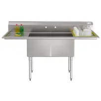 product of Koolmore KM-SB181814-18B3 Commercial Sink, (2) Compartment, 72"W