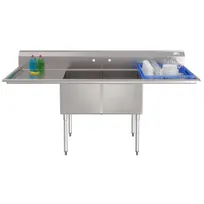 product of Koolmore KM-SB182414-24B3 Commercial Sink, (2) Compartment, 84"W