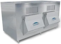 product of Kloppenberg 2845-SBB 96" Ice Storage Bin, Door, 90"-99", 3300 Lb Capacity, NSF Certified, USA