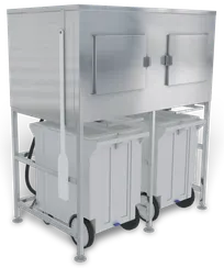 product of Kloppenberg SPS-2, 40" - 49" Ice Bin, 1500 Lb Capacity, 36" Door Clearance, NSF, Made in USA