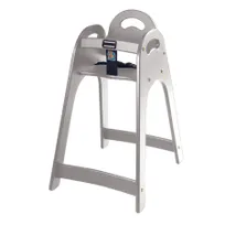 product of Koala KB105-01 Designer High Chair, 16.5W x 21.75D x 29.5H, Gray Frame & Seat, Stackable, HDPE