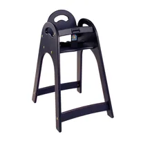 product of Koala KB105-02 Designer High Chair, Black Frame & Seat, 16.5W x 21.75D x 29.5H, Stackable, HDPE