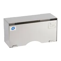 product of Louis Tellier B1020 Cap Dispenser, 3-24/25" x 4-1/10" x 5-7/10"H, Stainless Steel, Wall Mounted