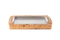 product of Mibrasa GLC293 Llauna, 11-1/2"W X 9-1/5"D, Stainless Steel with Cork Sup