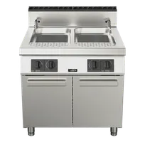product of Omcan USA 49099 23.78 Gallon Gas Pasta Cooker, Double Tank, 95.000 BTU