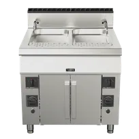 product of Omcan USA 49100 23.78 Gallon Gas Pasta Cooker, Double Tank, 156.000 BTU