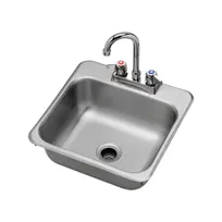 product of Krowne HS-1515 15" Drop In Hand Sink with Faucet - 20 gauge / no Backsplashes