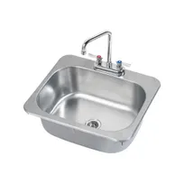 product of Krowne HS-2017 20" Drop In Hand Sink with Faucet - 20 gauge / no Backsplashes