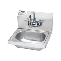 product of Krowne HS-34 15" Wall Mounted Hand Sink with Hands Free Faucet - 20 gauge