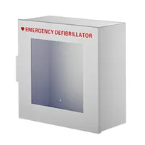 product of Alpine Industries ADI999-01 White Non-Alarmed Stainless Steel Cabinet for Defibrillators - 15"W x 7"D x 15"H