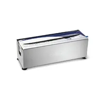 product of Edlund OFD 18 NL W/FEET 18" Steel Wrap Dispenser, Holds 2000-Ft Roll, No Lid, Slide Cutter, Suction-Cup Feet