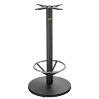 product of FLAT Tech CT3018 Bar Height UR22 Table Base, 22" Round, 3" Column, Cast Iron, Textured Finish